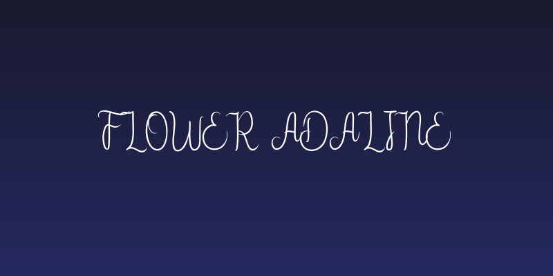 Flower Adaline Social Header