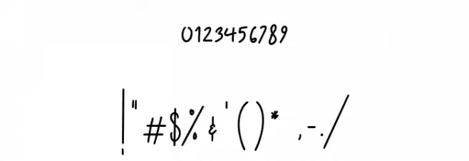 Flower Bay Font OTHER CHARS