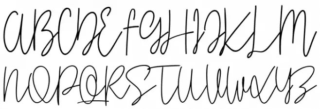 Flower Bay Font UPPERCASE