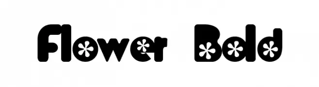 Flower  Bold  Fuentes Gratis Descargar