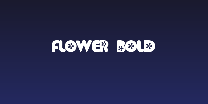 Flower  Bold Social Header