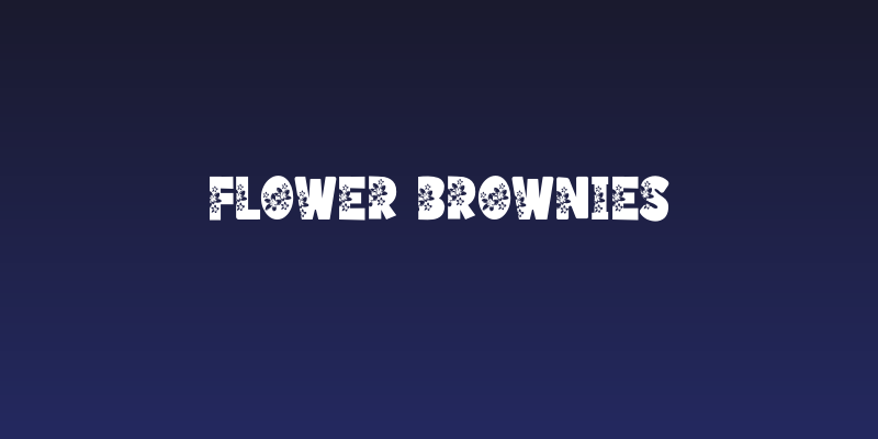 Flower Brownies Social Header