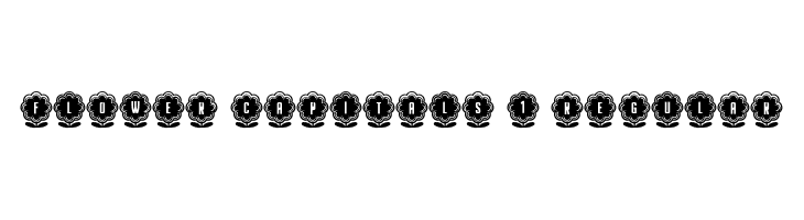 Flower Capitals 1 Regular  Frei Schriftart Herunterladen