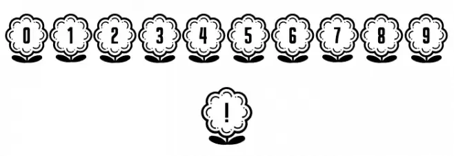 Flower Capitals 3 Regular Font OTHER CHARS