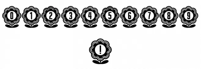 Flower Capitals 4 Regular Font OTHER CHARS