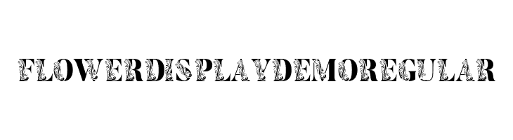 Flower Display Demo Regular  免费字体下载