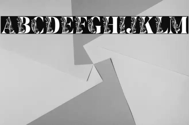 Flower Display Demo Regular Font examples