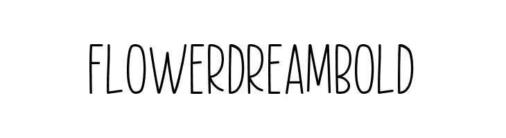 Flower Dream Bold  Frei Schriftart Herunterladen