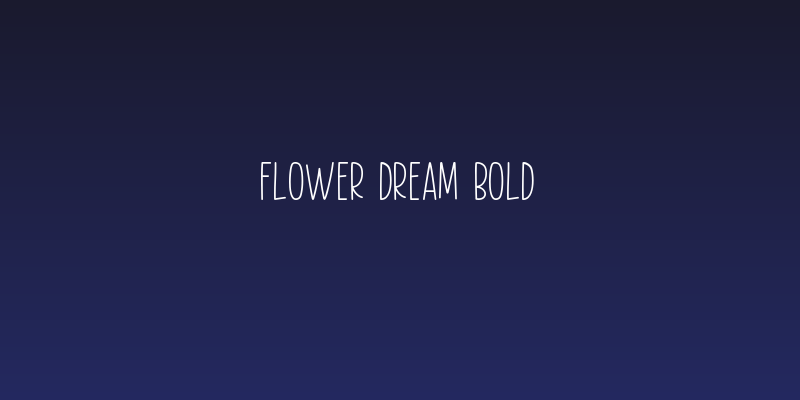 Flower Dream Bold Social Header