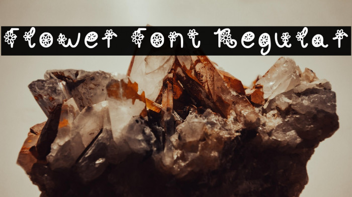 Flower Font Regular Example 1