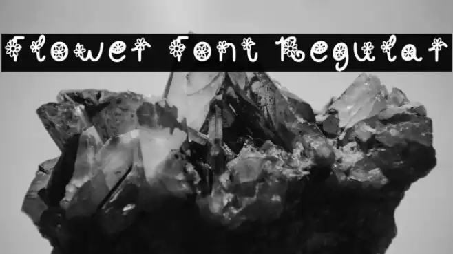 Flower Font Regular Font examples