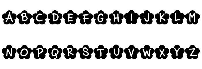 Flower Girl Regular Font LOWERCASE