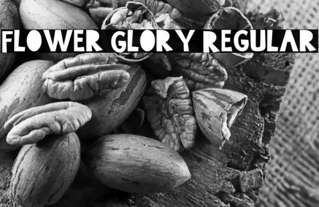 Flower Glory Regular Font examples