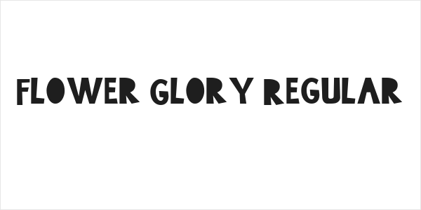 Flower Glory Regular Logo