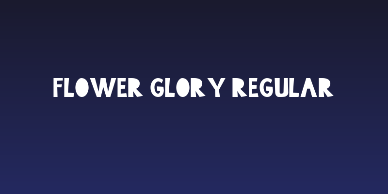 Flower Glory Regular Social Header