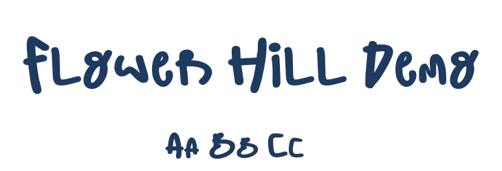 Flower Hill Demo Font Preview