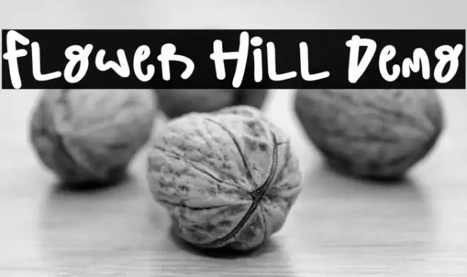 Flower Hill Demo Font examples