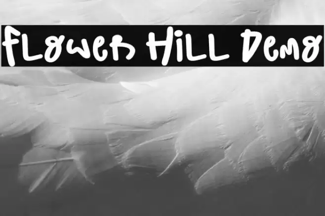 Flower Hill Demo Font examples