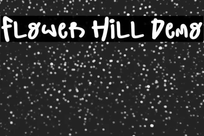 Flower Hill Demo Font examples