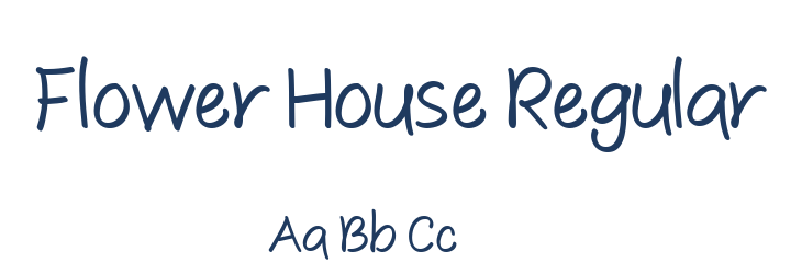 Flower House Regular Font Preview