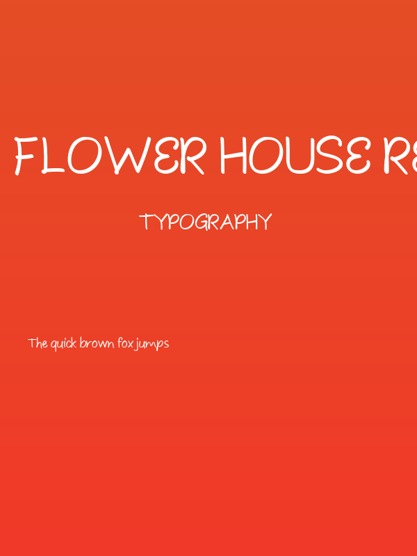 Flower House Regular Poster