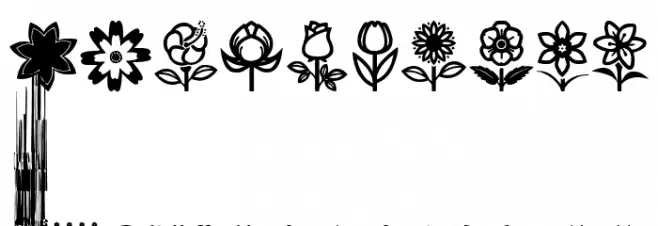 Flower Icons Font OTHER CHARS