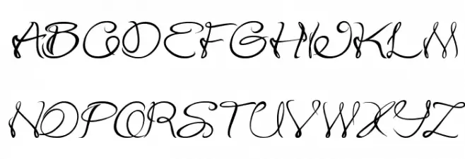 Flower In The Window Italic 字体 大写