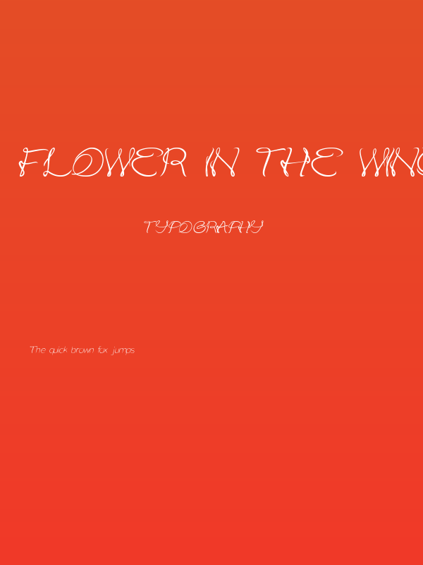 Flower In The Window Italic Poster