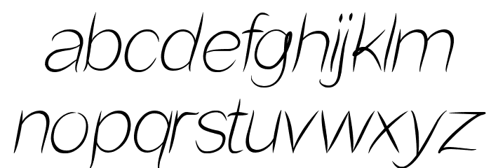 Flower In The Window Italic Font LOWERCASE