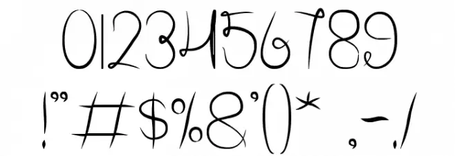 Flower In The Window Font OTHER CHARS