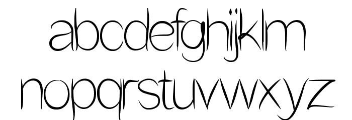 Flower In The Window Font LOWERCASE