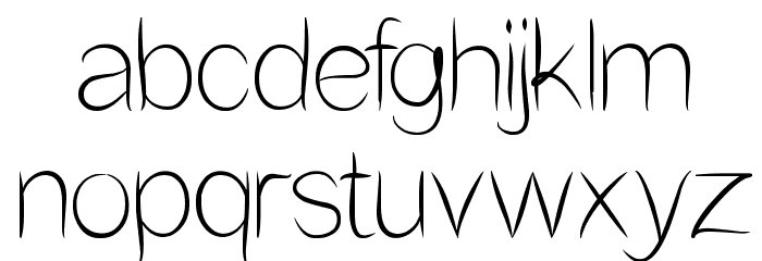 Flower In The Window Font LOWERCASE