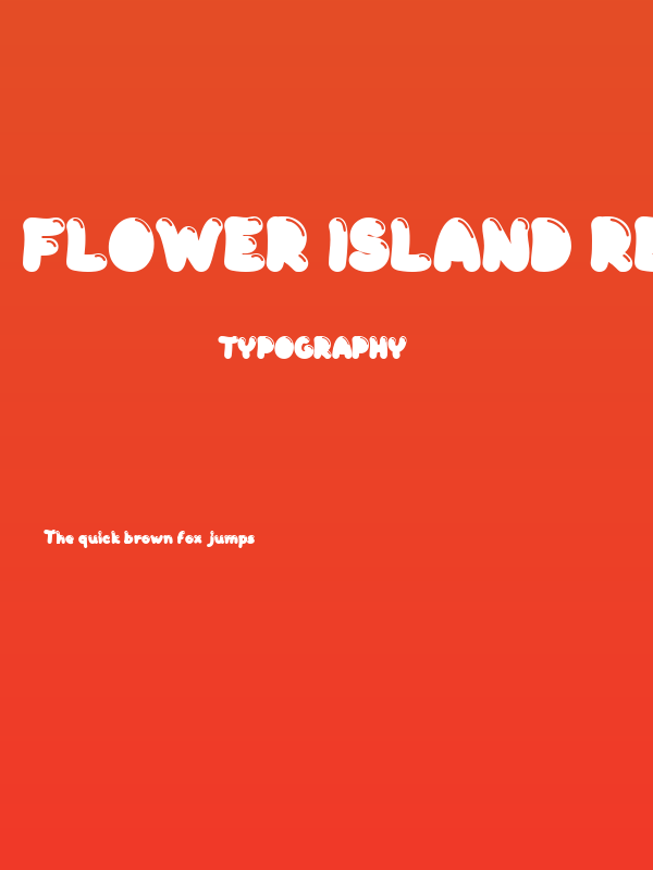 Flower Island Regular Poster