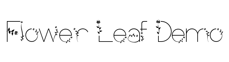 Flower Leaf Demo  font caratteri gratis