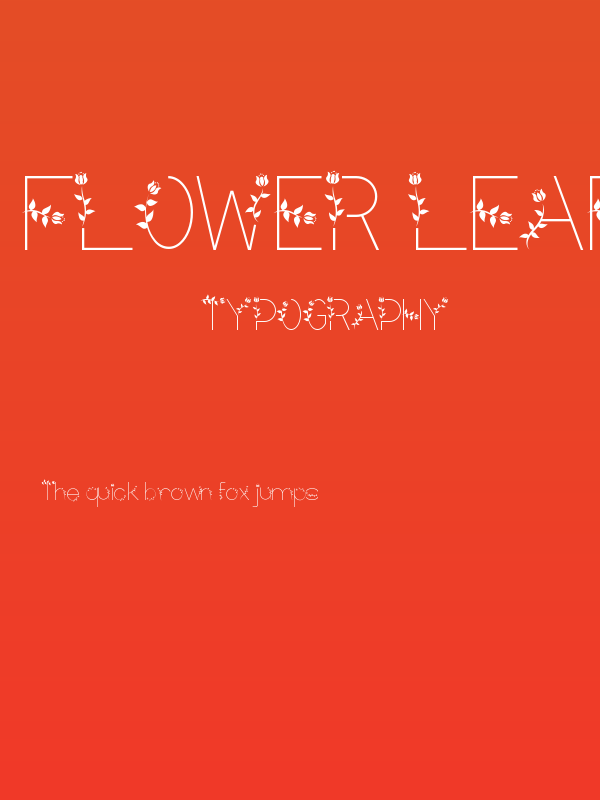 Flower Leaf Demo Poster