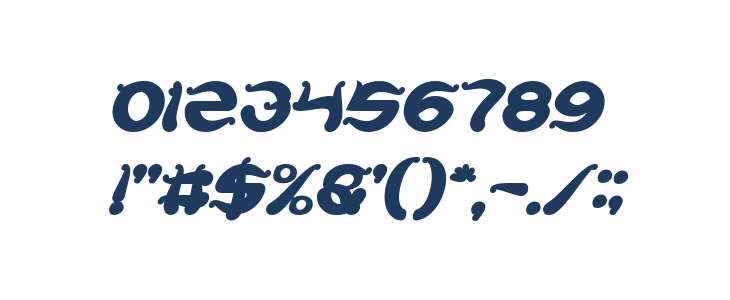 Flower Lover Bold Italic Other Characters