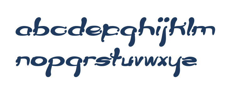 Flower Lover Bold Italic Lowercase