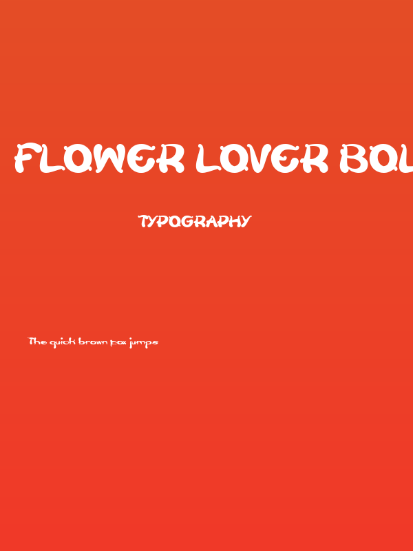 Flower Lover Bold Poster