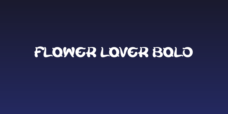 Flower Lover Bold Social Header