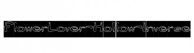Flower Lover-Hollow-Inverse  baixar fontes gratis