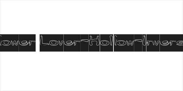 Flower Lover-Hollow-Inverse Logo
