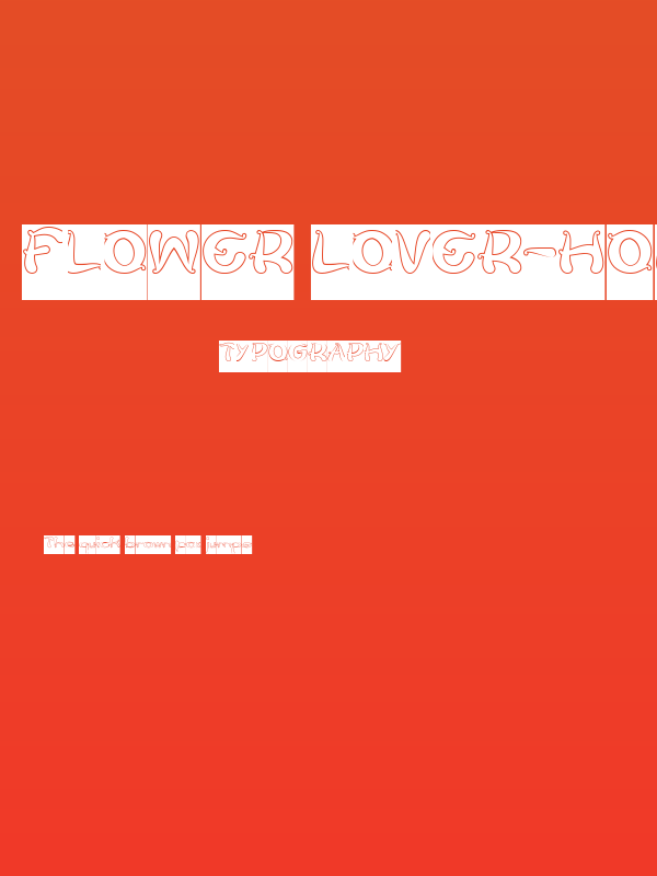 Flower Lover-Hollow-Inverse Poster