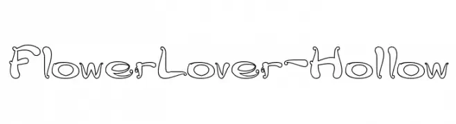 Flower Lover-Hollow  baixar fontes gratis