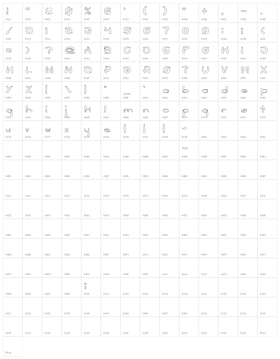 Flower Lover-Hollow Character Map