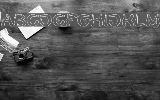 Flower Lover-Hollow Font examples