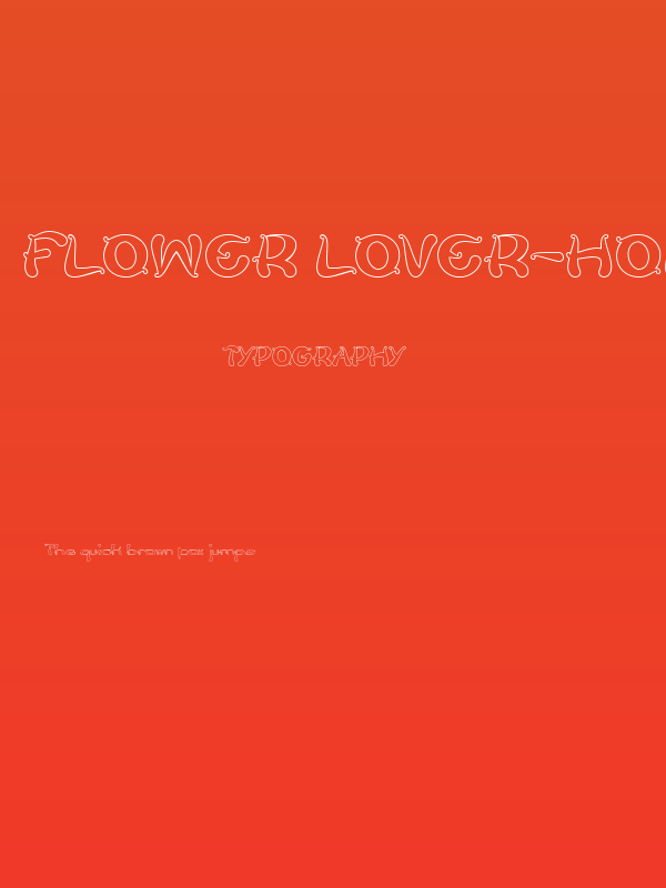 Flower Lover-Hollow Poster