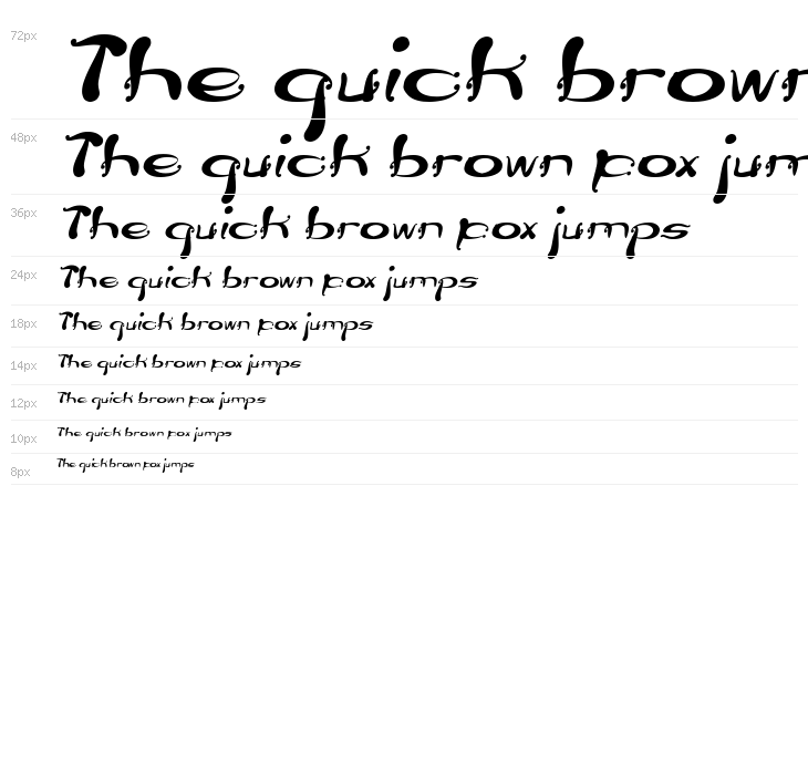 Flower Lover Italic Waterfall