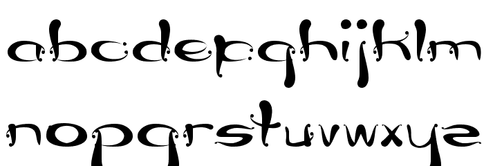 Flower Lover-Light Font LOWERCASE