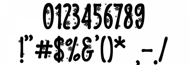 Flower Mager Font Alte caractere