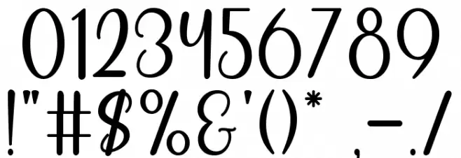 Flower Minimalist Schriftart Anderer Schreiben